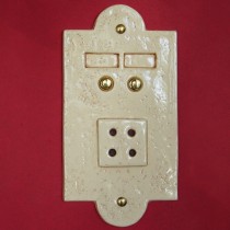Rectangular double doorbell